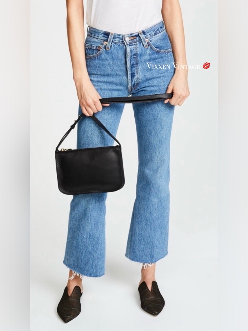 MADEWELL 2017 LEATHER 'THE SIMPLE CROSSBODY BAG' IN TRUE BLACK